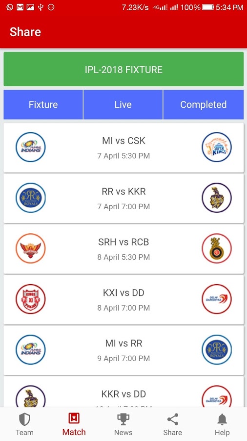 Dream - 11 Tips IPL - 2018截图4