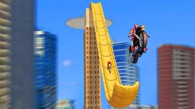 Super Hero Bike Mega Ramp Impossible Stunts Racing截图3