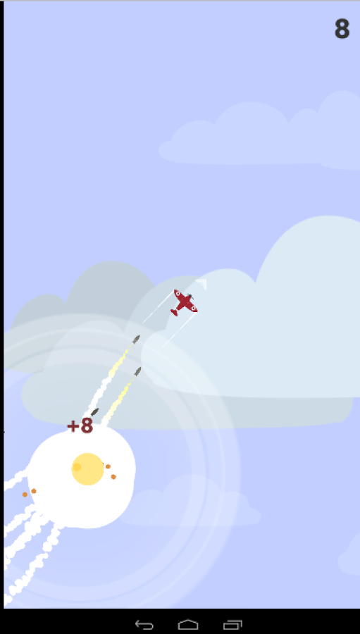 Go Air Plane Flights Sky : Missiles attack &escape截图1