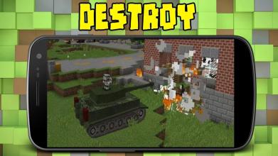 War Tank Mod for MCPE sandbox截图1