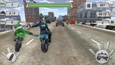 Moto Rash Bike Road Attack 3D 2017截图2