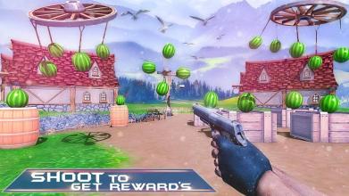 Watermelon Shooter: Free Fruit Shooting Games 2018截图3