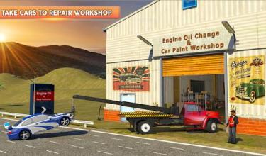 Gas Station & Car Service Mechanic Tow Truck Games截图3