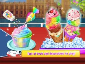 Rainbow Unicorn Ice Cream Food Maker Cooking Games截图3