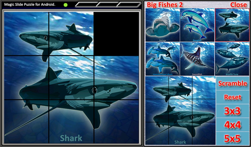 Magic Slide Puzzle B Fishes 2截图4