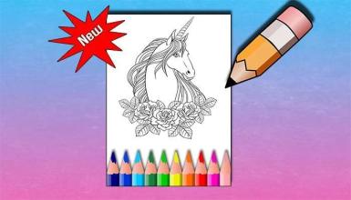 Unicorn Coloring Easy截图2