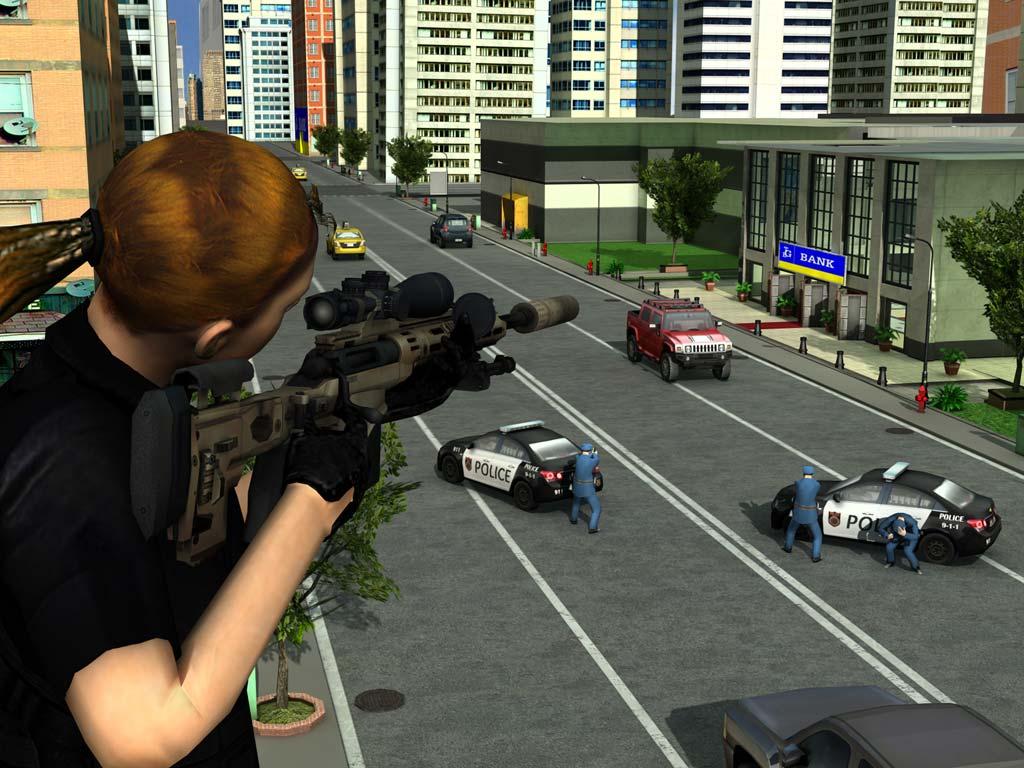 Street Bank Robbery 3D - best assault game截图2