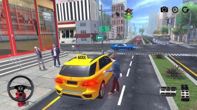 City Taxi Driving Game 2018: Taxi Driver Fun截图4