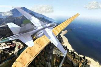 Jet Airplane on Mega Ramp: Mid Air Flying Stunts截图5