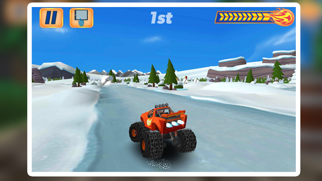 Blaze Light Truck Monster Machine Games截图2