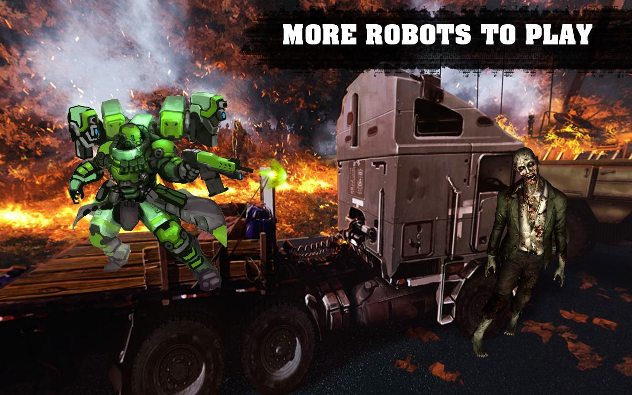 Robot Zombie Shooting : Transform Fighting War截图3