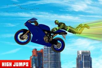 Super Speed Hero VS Vertical Ramp Car Stunts截图2