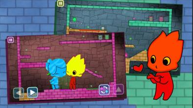 Redboy and icegirl in Light Temple Maze : game kid截图2