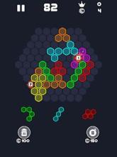 Neon Block Puzzle : Square & Hexagon Brain Test截图2