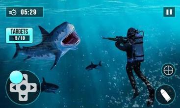 Underwater Shark Hunt Scuba Diving Sniper Shooter截图1