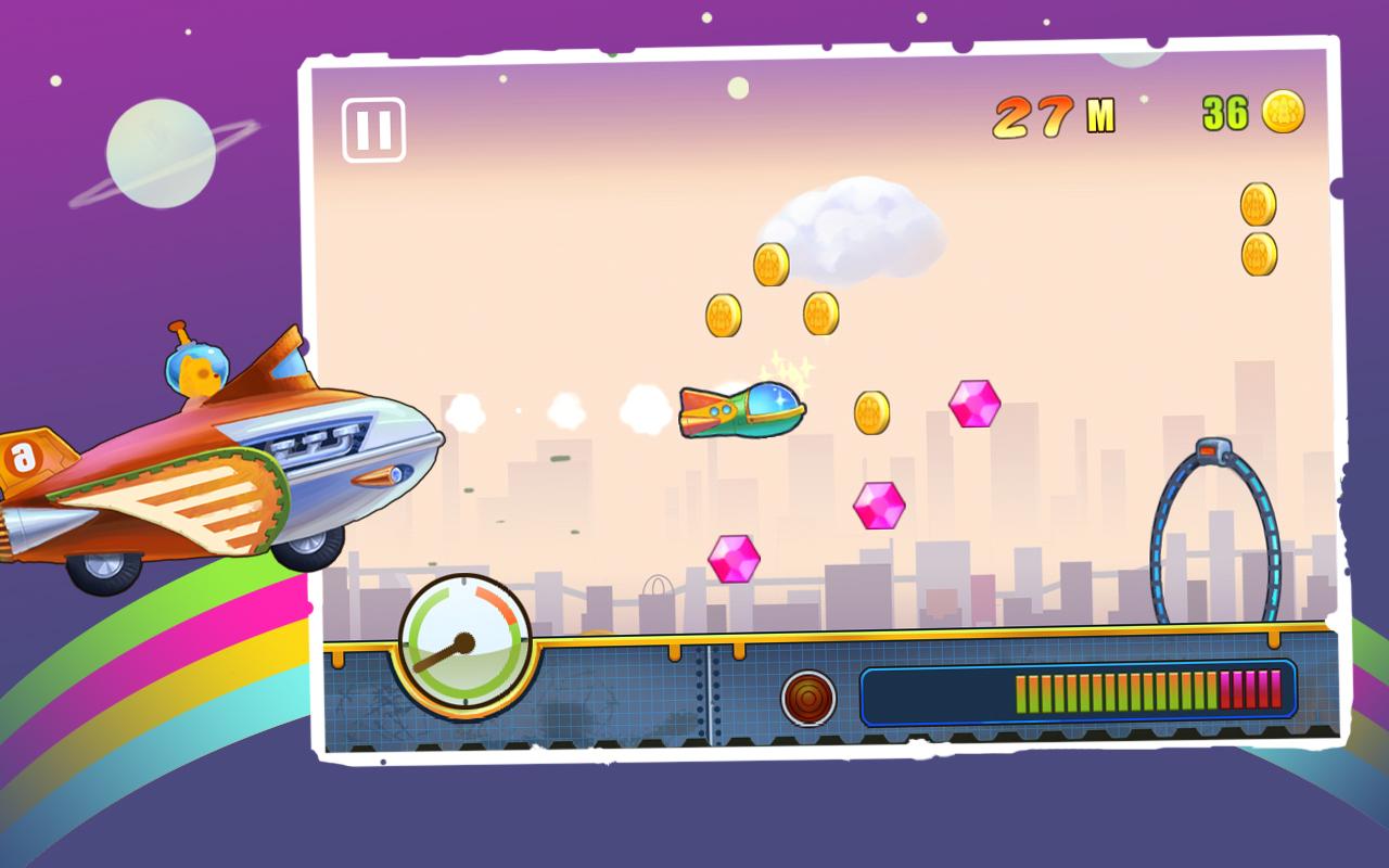 rocket racer 6 space;toy截图2