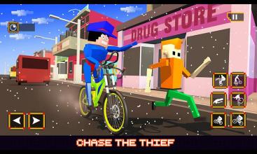 Blocky Cops Police Bicycle截图4