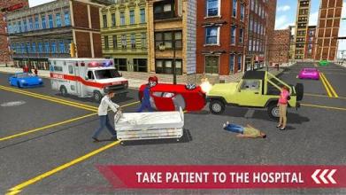 Ambulance Rescue Simulator - Ambulance Games 2018截图2