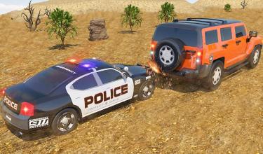 Offroad Jeep Prado Driving - Police Chase Games截图2