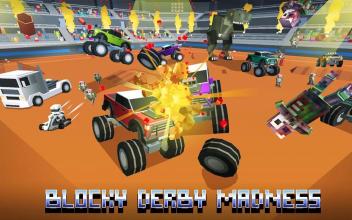 Blocky Derby: Monsters Arena截图1