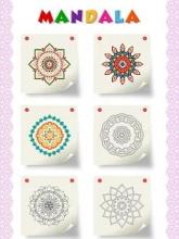 Mandala Color By Number Coloring Book截图2
