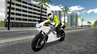 Police Bike Chase City Driving截图3