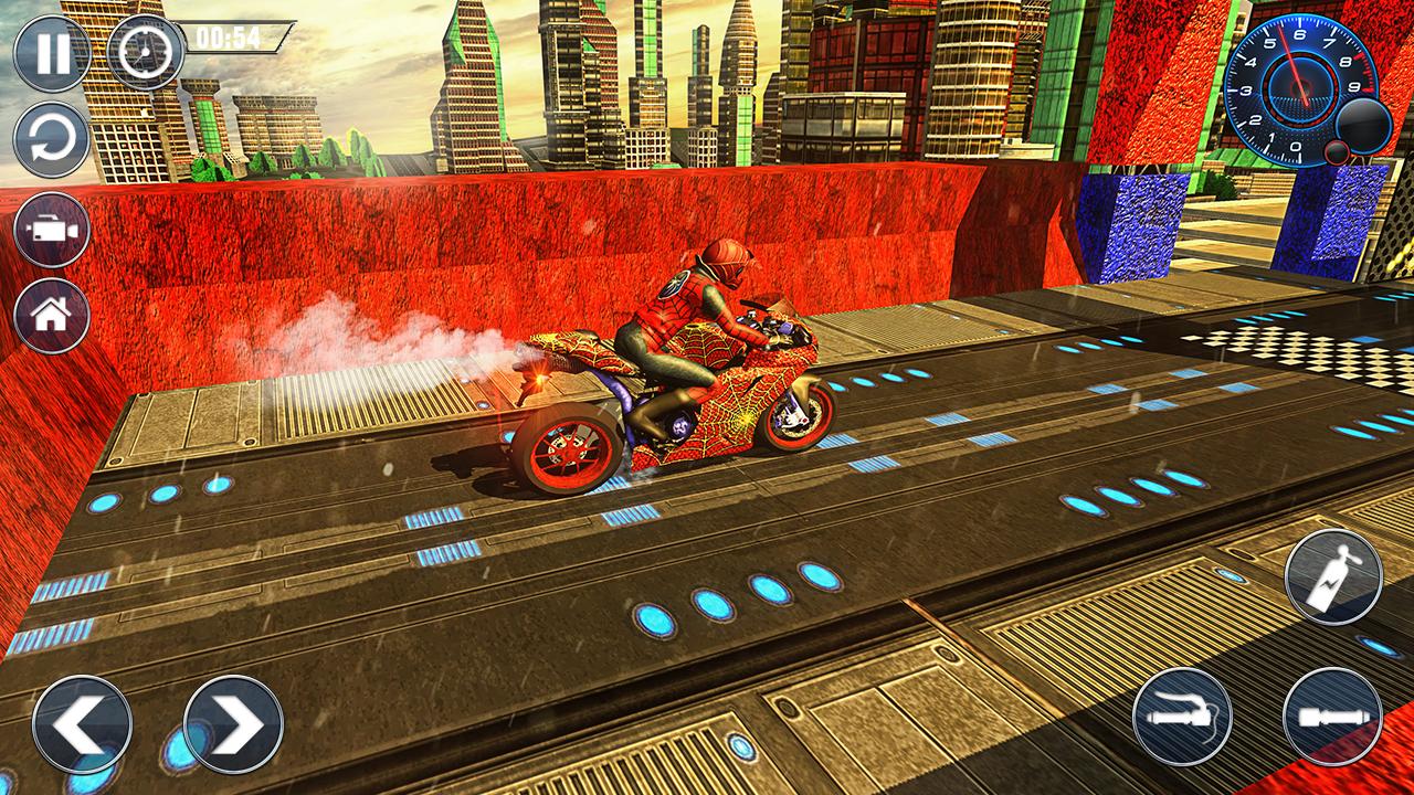 Spider Hero Bike Stunts: Trick Master截图2