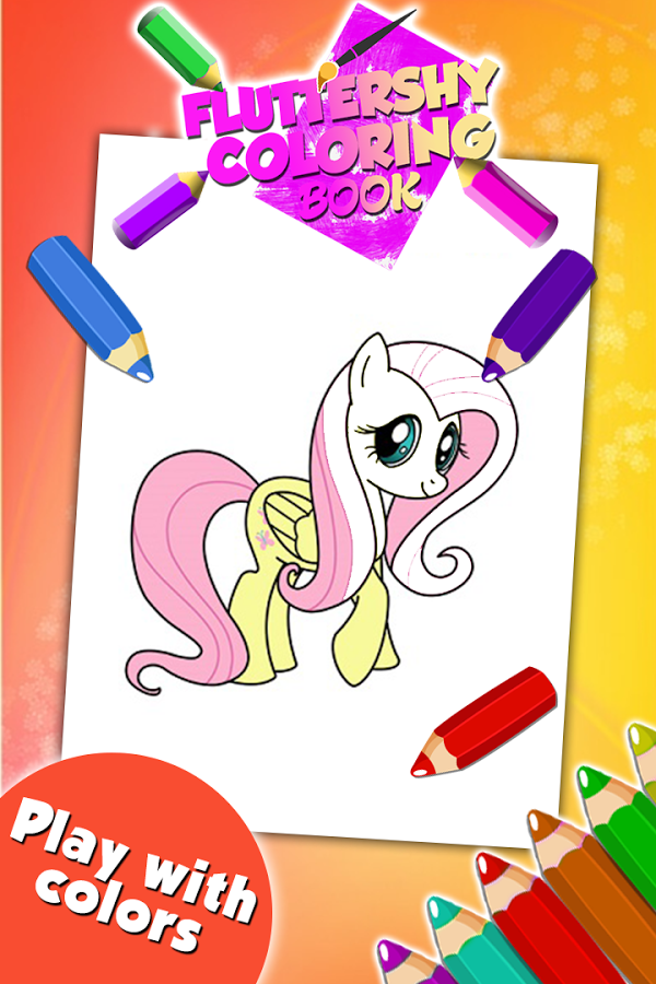 Fluttershy Coloring Game截图3