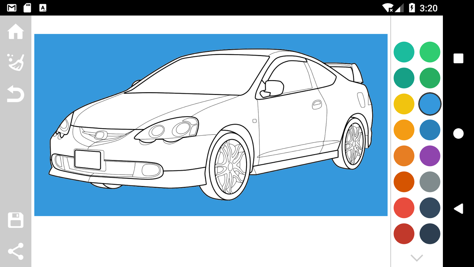 Japanese Cars Coloring Book截图4