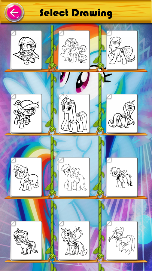 my pony coloring little rainbow fans截图4