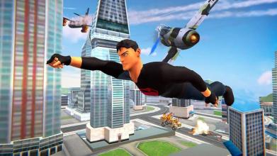 Flying Superhero Crime Fighter Rescue 2018截图3