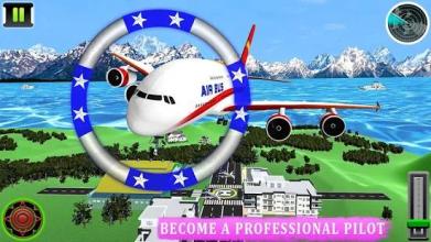 Flying Airplane Pilot Flight 3d Simulator截图5