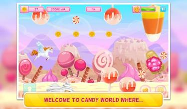 Pony in Candy World : Adventure Arcade Game : Free截图5