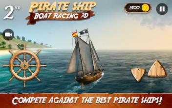 Pirate Ship Boat Racing 3D截图3