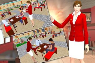 Virtual Waiter Restaurant Game 3D截图2