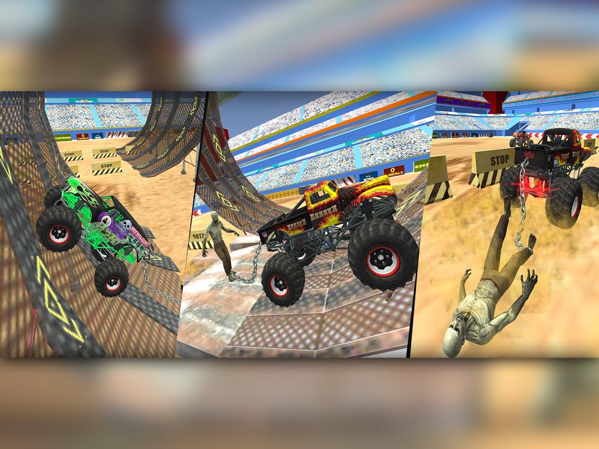 Extreme Monster Truck Stunt Parking Driving School截图2