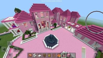 Pink princess house 2018 map for MCPE!截图5