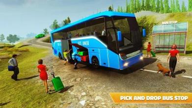 Offroad Bus Hill Driving Sim: Mountain Bus Racing截图1