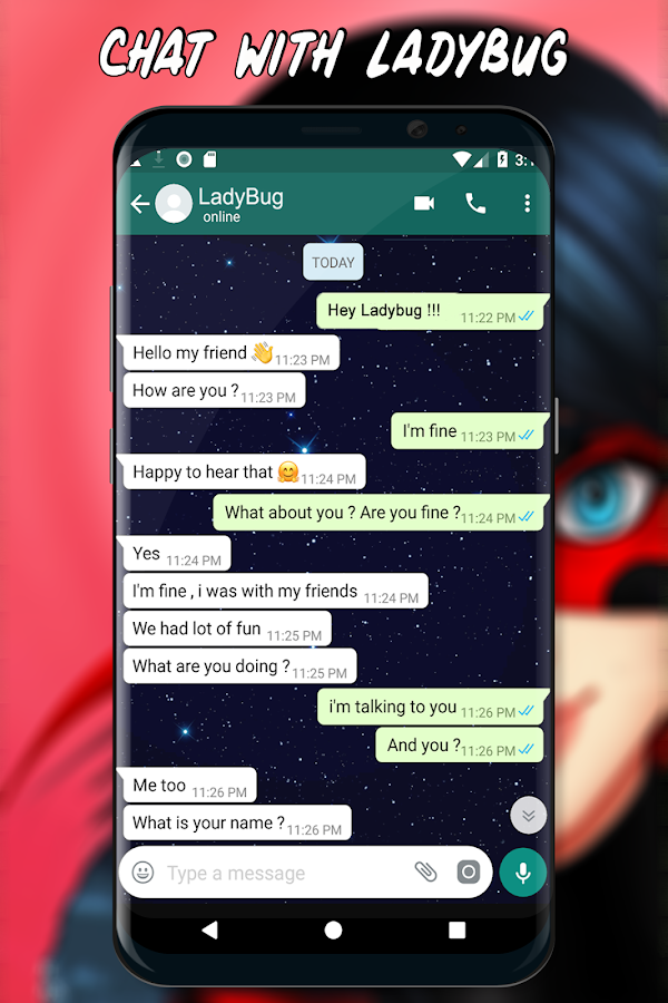 Chat Messenger With Ladybug截图2