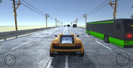 Endless Car Racing on Highway in Heavy Traffic截图1