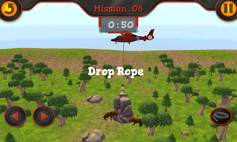 3D Helicopter Rescue For Kids截图3