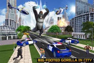 Big Foot Gorilla Giant City Smasher Rampage Game截图1