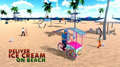 Ice Cream Beach Man 3D截图3