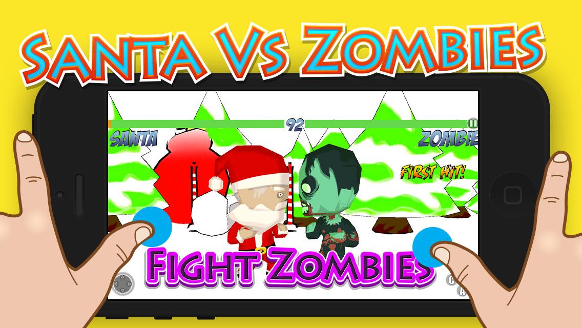 Santa Vs Zombies Fighting 3D截图1