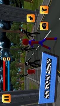 Stickman Spider Hero 3D截图