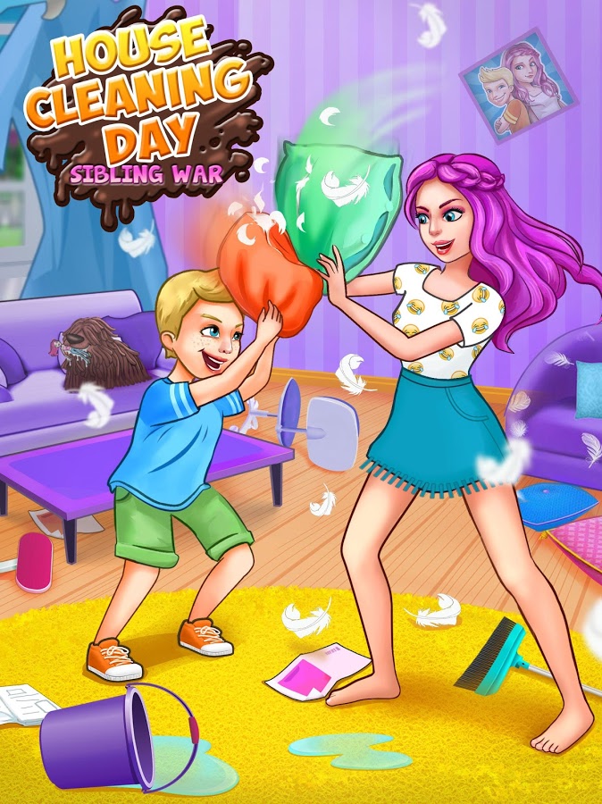 Siblings War - Cleaning Day截图5