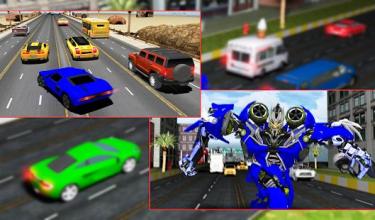 Robot Transform Traffic Racer截图2