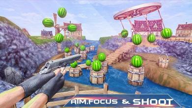 Watermelon Shooter: Free Fruit Shooting Games 2018截图2