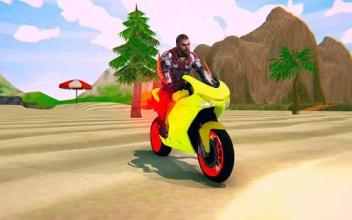 Water Beach Bike Racer: Motocross Dirt Bike Stunts截图2