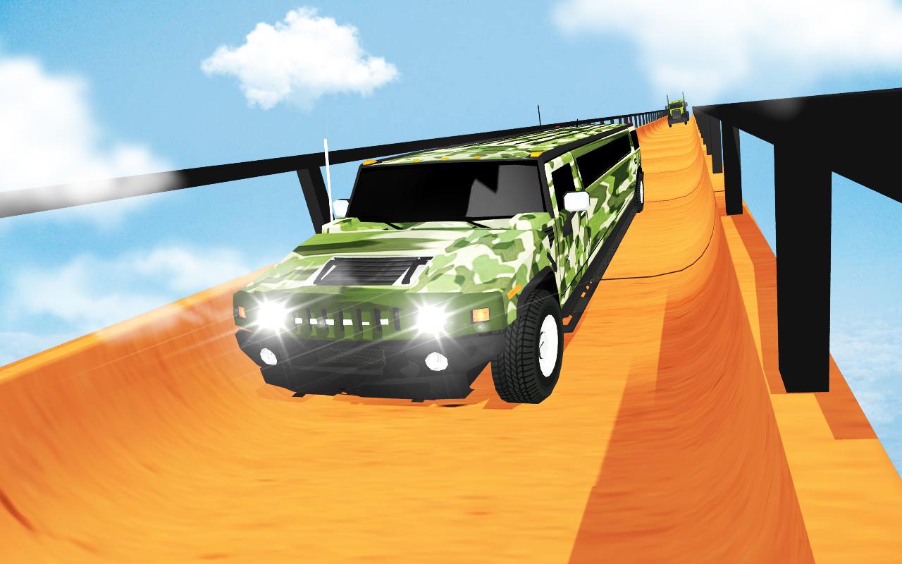 Army Mega Ramp Car Racing: US Army MegaRamp Truck截图2